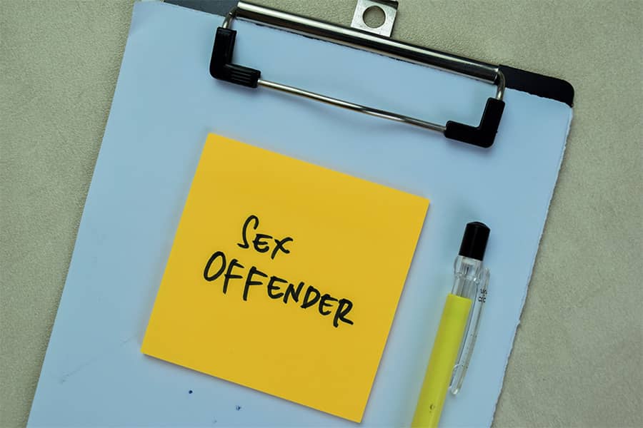 sex offenders not allowed to do